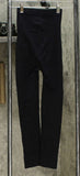 Rhonda Shear Women's "Smooth Tootsie" Seamless Shaping Leggings Black Large