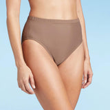 Kona Sol Women's Scrunchie Medium Coverage High Waist Bikini Bottom