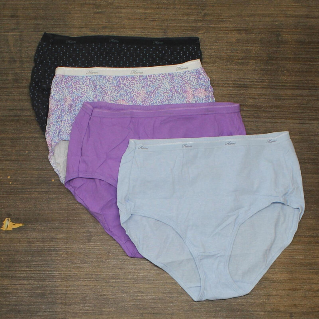 Hanes Women's Core Cotton Briefs Underwear 6pk PP40AD Colors May