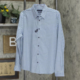 Tommy Hilfiger No Tuck It Athletic Fit Stretch Oxford Dress Shirt Blue Green L
