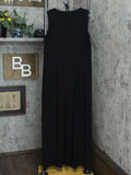 Dennis Basso Women's Sleeveless Caviar Crepe Maxi Dress