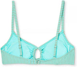 Xhilaration Women's Seersucker Front Loop Bralette Bikini Top