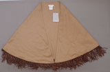 Max Mara Women's Fringed Cashmere Wrap with Leather Tassels
