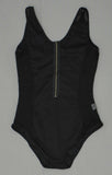 36 Point 5 Women's Fit Mesh Inserts Zip Front Bodysuit