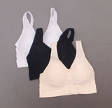 Rhonda Shear 3 Pack Jacquard Ahh Bras With Removable Pads Naturals Medium