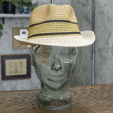 Steve Madden Women's Striped Band Fedora Hat