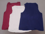 Jane and Bleecker Women's 3 Pack Lounge Tank Tops Plum / Oatmeal / Blue Medium