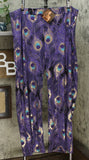 IMAN Women's Tall Global Chic Luxury Resort Peacock Palazzo Pants