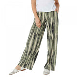 Denim & Co. Women's Petite Pull On Wide Leg Knit Beach Pants