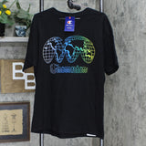 Champion Mens Classic Global Wave Logo Graphic T-Shirt Tee