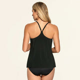 Dreamsuit by Miracle Brands Women's Slimming Control Cowl Neck Tankini Top