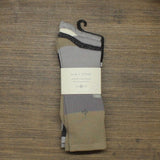 Sun + Stone Men's Printed Crew Socks 4 Pack Pairs