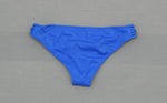 Shade & Shore Sun Coast Cheeky Ribbed Strappy Bikini Bottom Blue XS