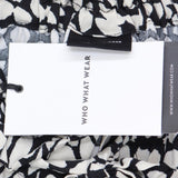 Who What Wear Women's Printed Elbow Sleeve High Neck Popover Blouse 78421912