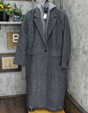 With The Girls by Avec Les Filles Plus Wool Blend Maxi Coat With Detachable Hood