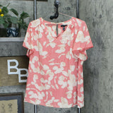 H by Halston Plus Size Crepe Shirting Flounce-Sleeve Blouse