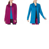 Comfort Code by Cuddl Duds Stretch Jersey Knit Open Front Cardigan