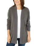 Karen Scott Plus Size Long Sleeve Open Front Cardigan Sweater