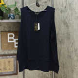 DG2 by Diane Gilman Women's Plus Size Mixed-Media Easy Tank Blouse