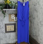 Susan Graver Women's Sleeveless Liquid Knit Tiered Maxi Dress