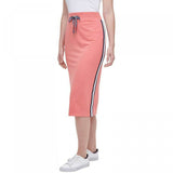 Tommy Hilfiger Women's Side Stripe French Terry Midi Skirt