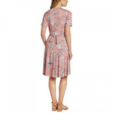 NWT Matty M Women's Faux Wrap Short Sleeve Knit Dress. 1369412 L