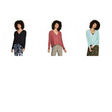 Wild Fable Women's Long Sleeve V-Neck Button Front Thermal Top