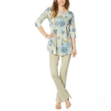 DG2 by Diane Gilman Women's Printed Swing Top