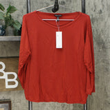 Eileen Fisher Women's V-Neck 3/4-Sleeve Top