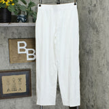 Denim & Co. Women's Pull-On Wide-Leg Beach Pants White Small