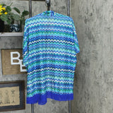 Susan Graver Women's Novelty Knit Kimono With Tassel Trim