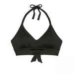Kona Sol Women's Tie Front Halter Bralette Bikini Top