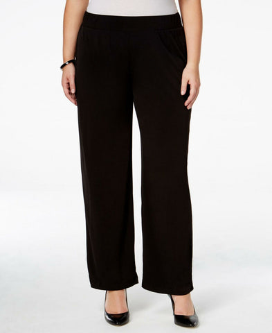 NWT NY Collection Plus Size Pull On Wide Leg Pants. WITP0247 2X