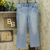 DG2 by Diane Gilman Virtual Stretch Bootcut Jeans Chambray 12 Petite