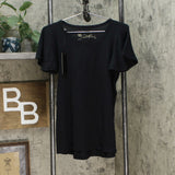 DG2 by Diane Gilman Women's Hi Low Flutter Sleeve T-Shirt
