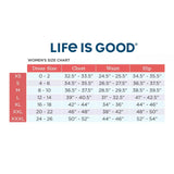 Life Is Good Women's Graphic Hooded Smooth T-Shirt