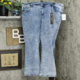 DG2 by Diane Gilman Plus Petite Snow Wash Boot Cut Jeans