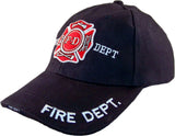 ZUZIFY Men's Fire Department Embroidered Emblem Baseball Hat
