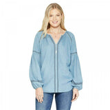 NWT Knox Rose Women's Long Sleeve Tencel Popover Top Shirt Blouse X-Small