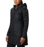 Columbia Women's Powder Lite Mid Length Quilted Jacket Black Medium