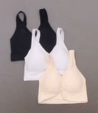 Rhonda Shear 3 Pack Jacquard Ahh Bra With Removable Pads Neutrals Small
