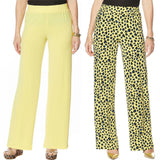 IMAN Women's Tall  2 Pairs Global Chic Luxury Resort Palazzo Pants