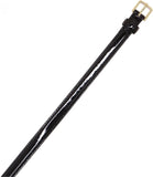 Mossimo Womens Patent Glossy Bonded Leather Skinny Belt Large