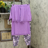 Felina Women's 3-Piece Pajama Lounge Set With Top Jogger Pants Shorts
