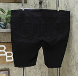DG2 by Diane Gilman Pull On Bermuda Shorts Black Petite Plus 3X