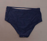 Kona Sol Women's Laser Cut Bikini Swim Bottom Navy XL