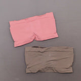 Rhonda Shear 2 Pack Underwire Bandeau Bras Mocha/ Pink Large