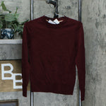 Charter Club Merino Wool Blend Crew Neck Button Sleeve Sweater