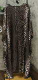 IMAN Women's Boho Chic Printed Loose Fitting V-Neck Kaftan
