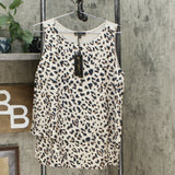 DG2 by Diane Gilman Women's Printed Mixed Media Easy Tank Top